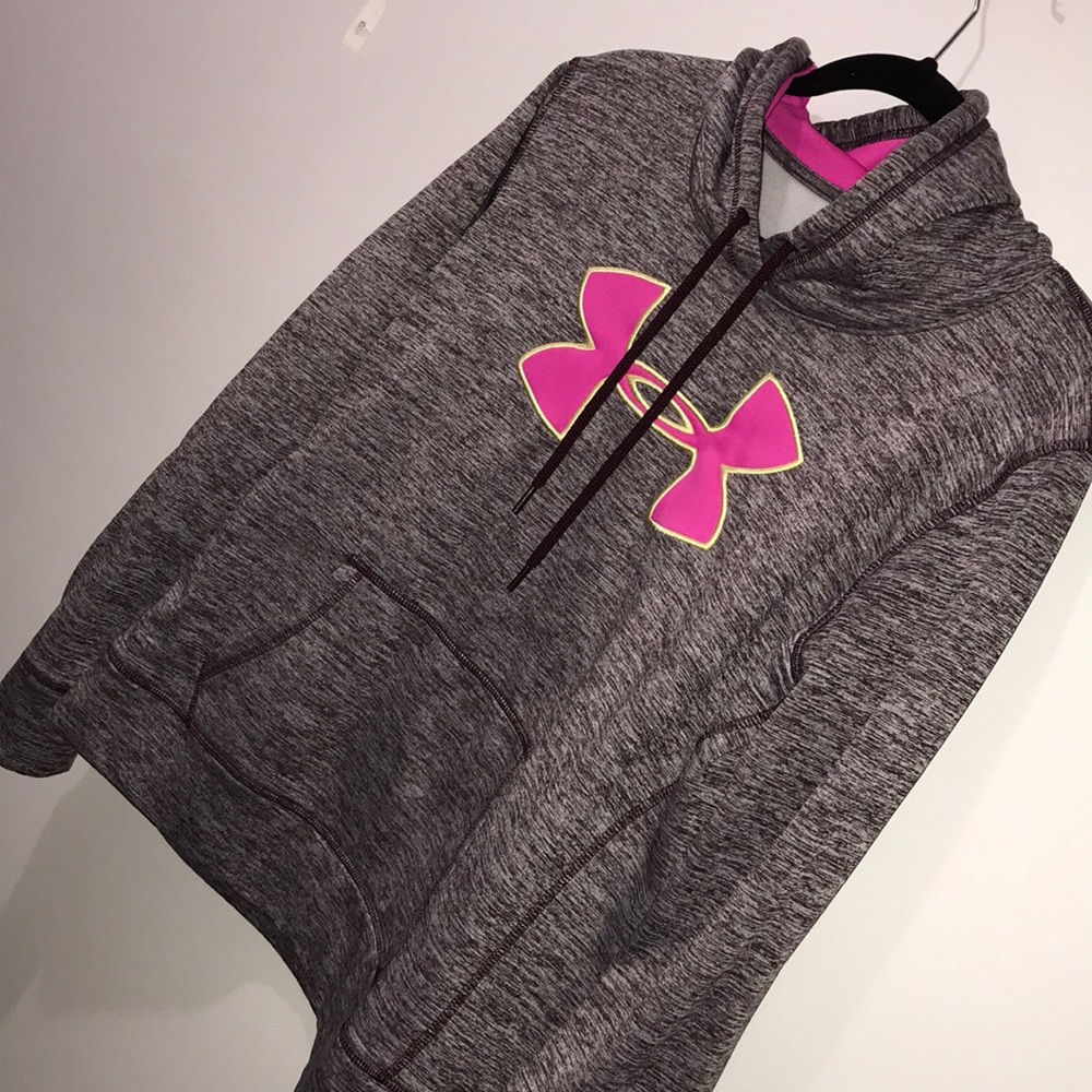 Under Armour sweatshirt. Deep burgundy heather.